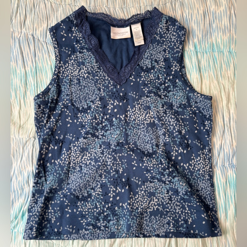 Liz Claiborne floral tank top